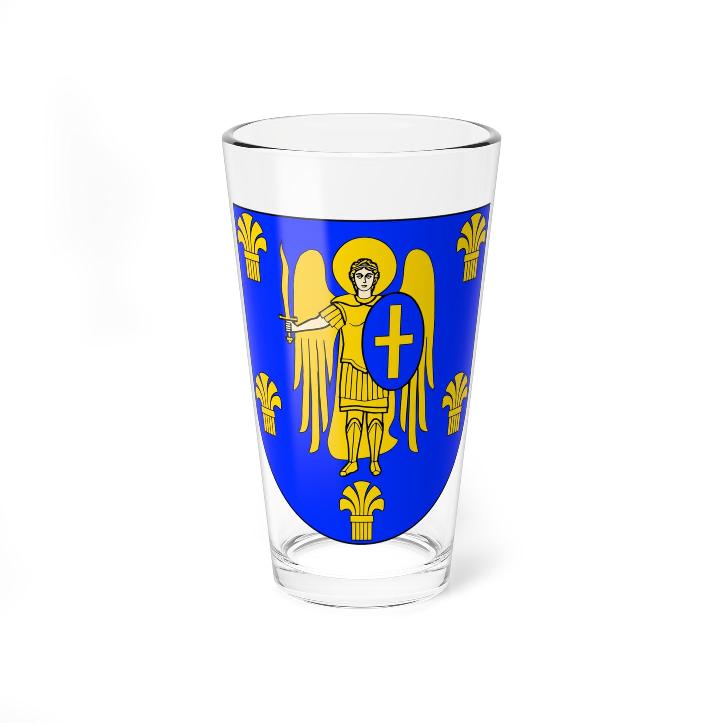 UKR Myronivka Raion COA (Ukraine) (Coat of Arms) Pint Glass 16oz