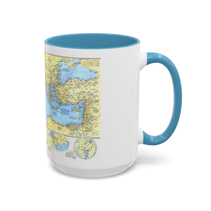 Mediterranean - Historic , 800 BC to AD 1500 (1982) (Map) Accent Coffee Mug