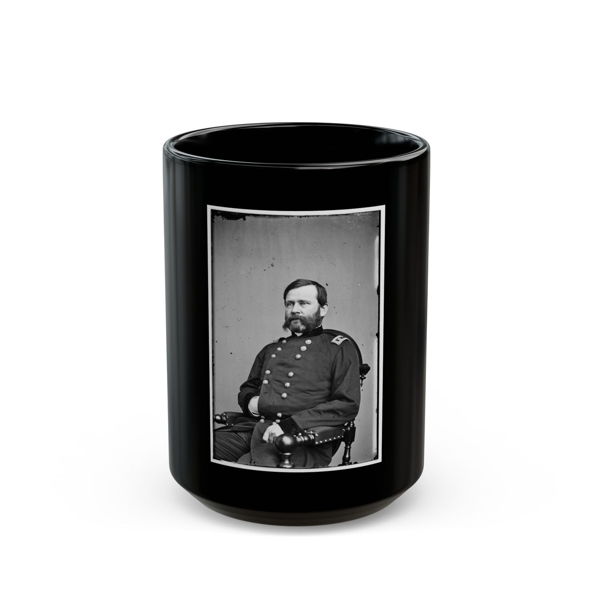 Portrait Of Maj. Gen. William B. Franklin, Officer Of The Federal Army (U.S. Civil War) Black Coffee Mug