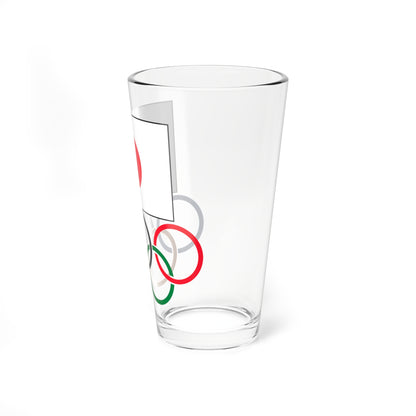 Japanese Olympic Committee logo (Japan) Pint Glass 16oz