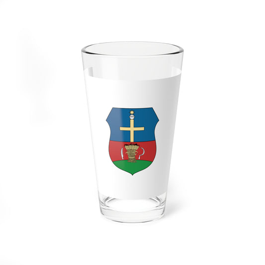 Flag of Biharkeresztes (Hungary) Pint Glass 16oz