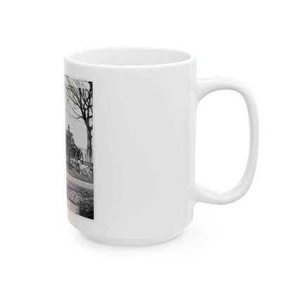 City Point, Virginia. Gen. Rufus Ingalls In Buggy With Colored Boy (U.S. Civil War) White Coffee Mug