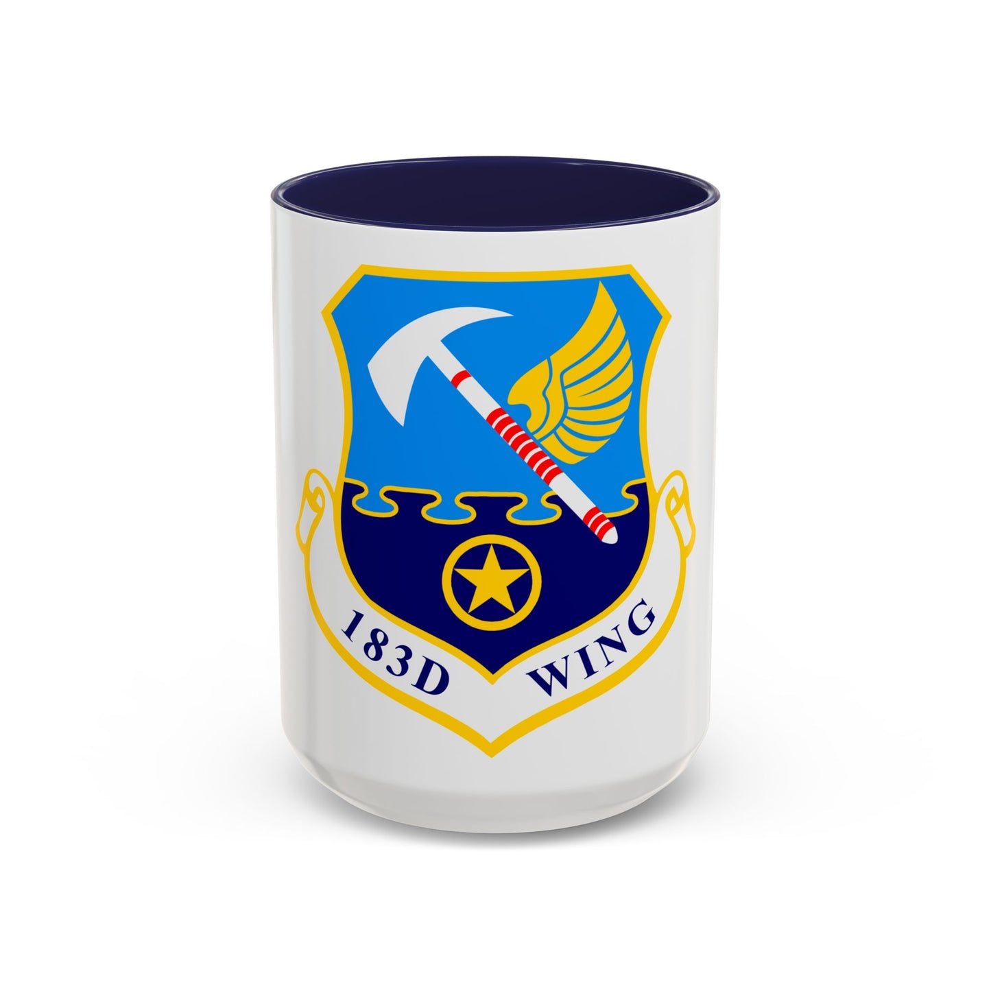183d Wing emblem (U.S. Air Force) Accent Coffee Mug