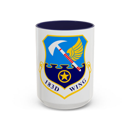 183d Wing emblem (U.S. Air Force) Accent Coffee Mug