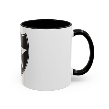 2nd Infantry Division (U.S. Army) Accent Coffee Mug