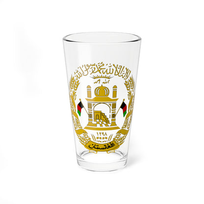 Emblem of Afghanistan 2004-2013 (Afghanistan) (Coat of Arms) Pint Glass 16oz