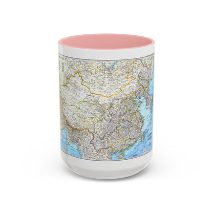 China 1 (1991) (Map) Accent Coffee Mug