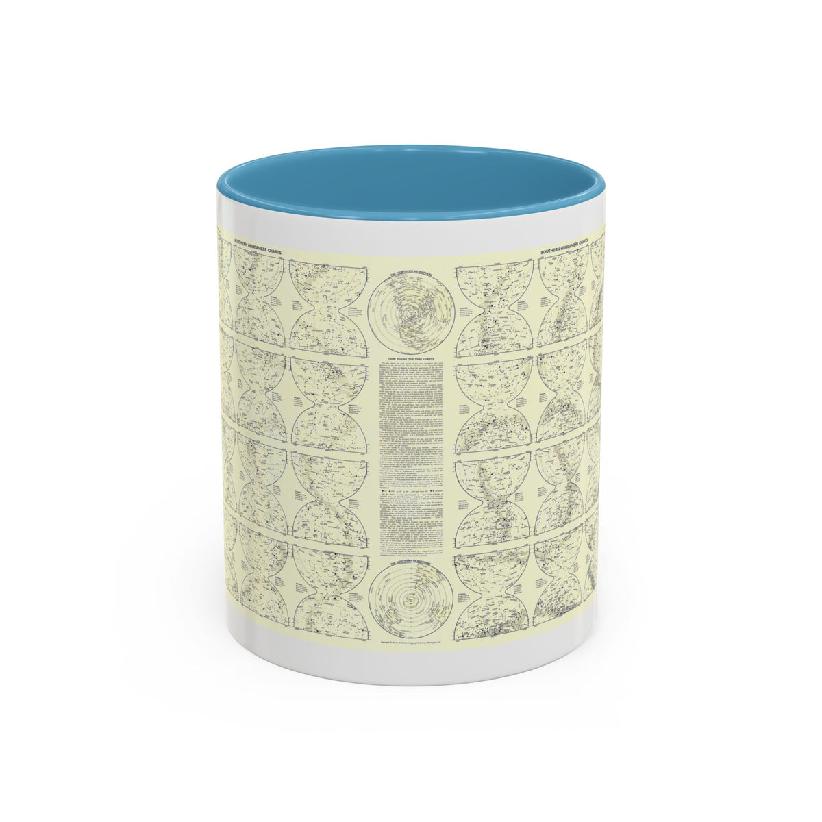 Heavens, The 2 (1957) (Map) Accent Coffee Mug