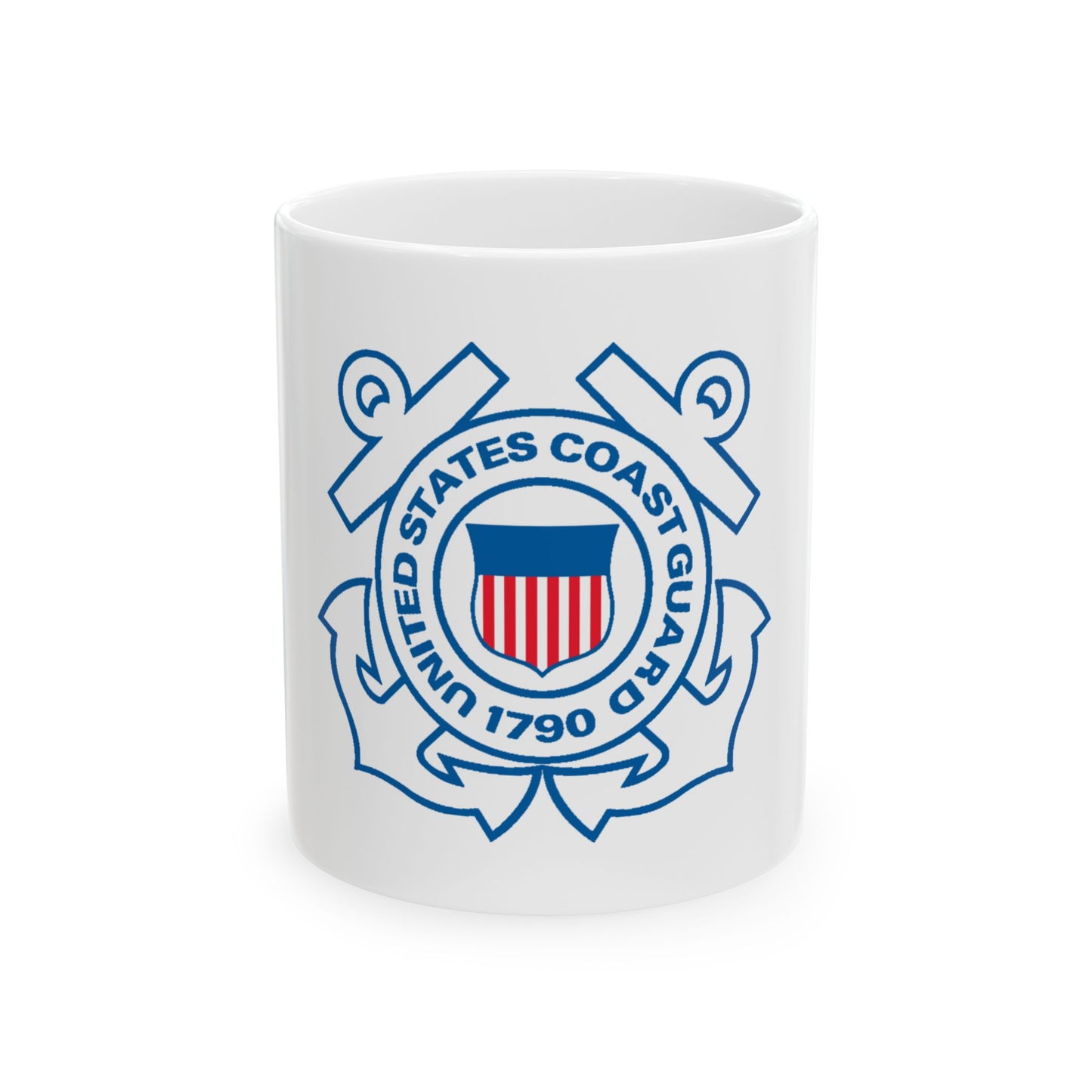 USCG Official Emblem (U.S. Coast Guard) White Coffee Mug