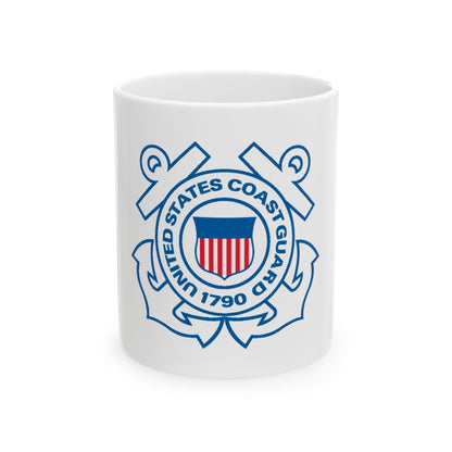 USCG Official Emblem (U.S. Coast Guard) White Coffee Mug