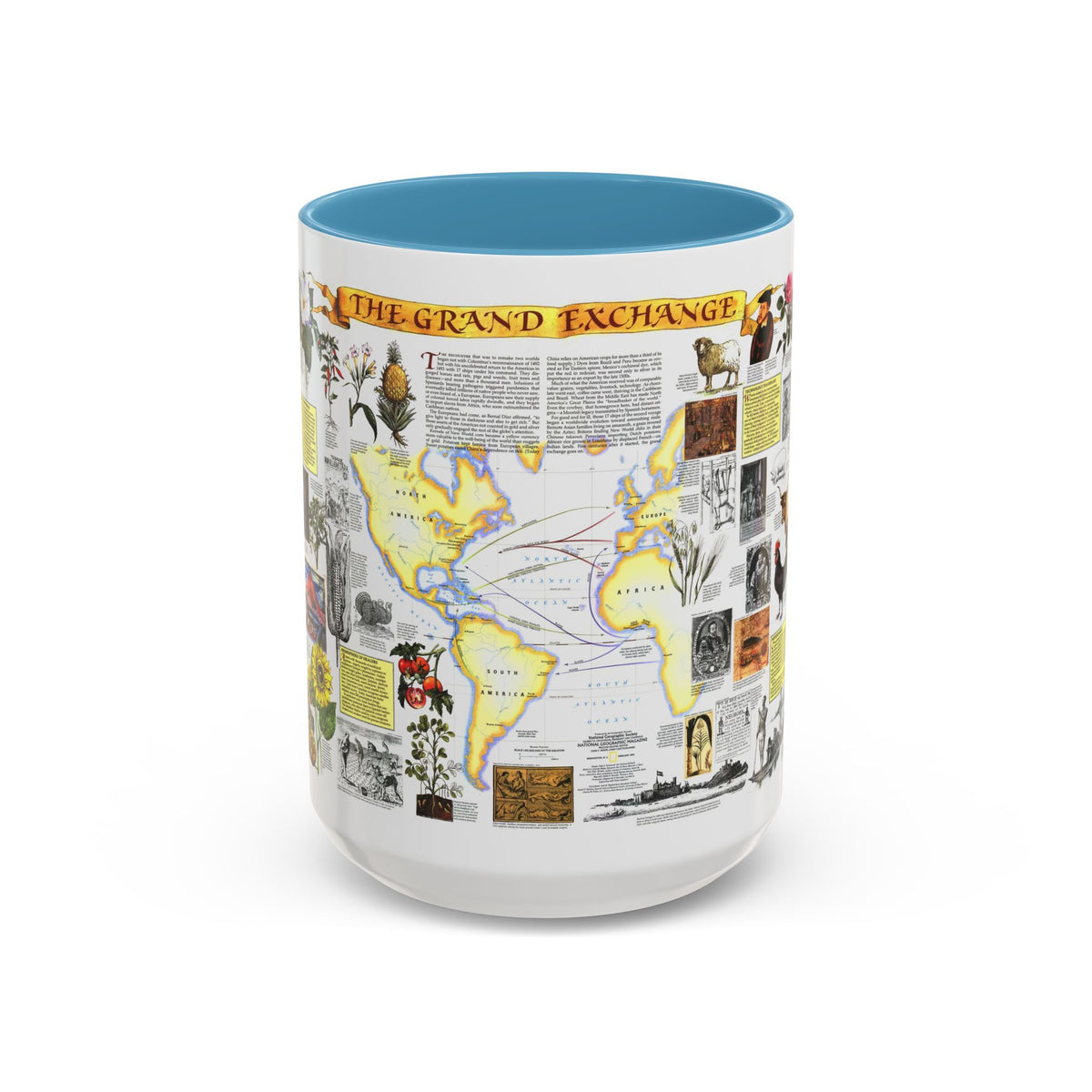 The Grand Exchange (1992) (Map) Accent Coffee Mug