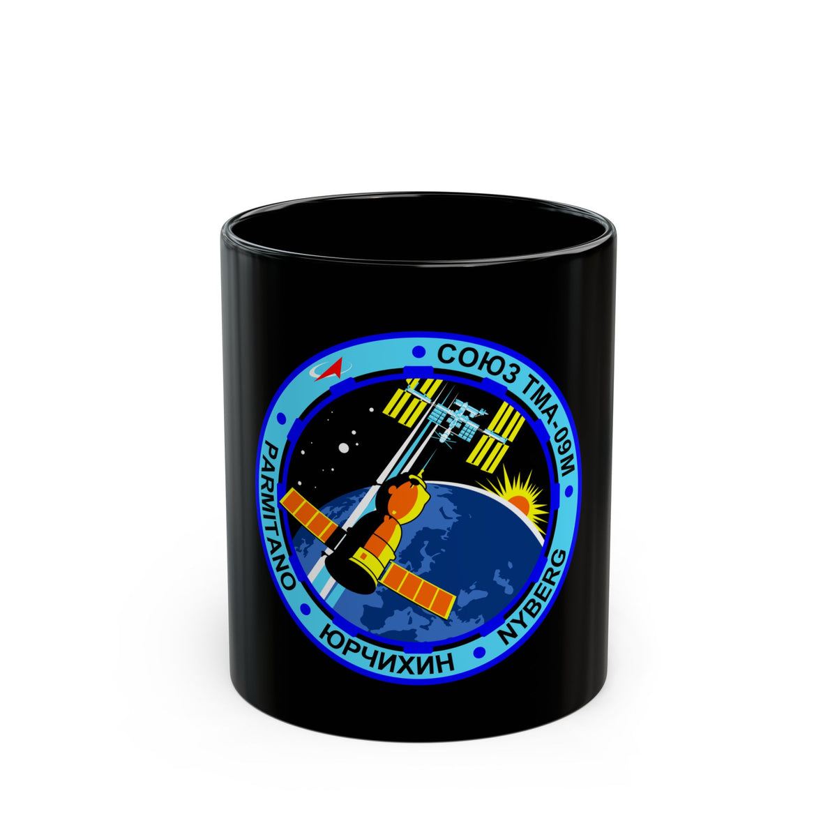 Soyuz TMA-09M (Soyuz Programme) Black Coffee Mug