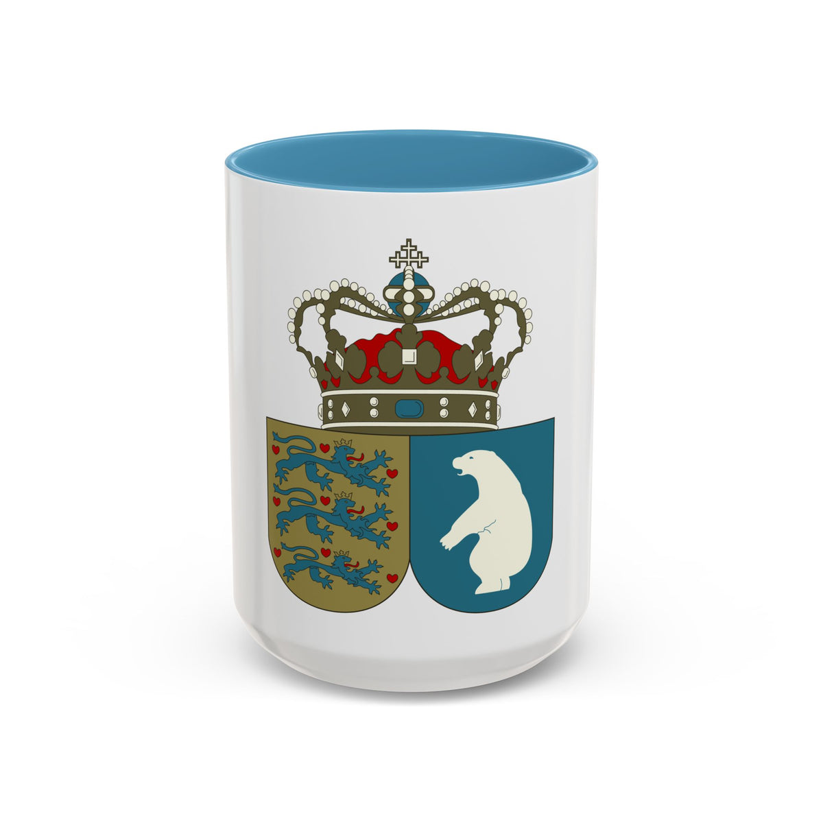 Coat of arms of the County of Greenland - Accent Coffee Mug