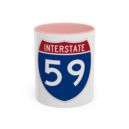 Interstate 59 (U.S. Highways) Accent Coffee Mug