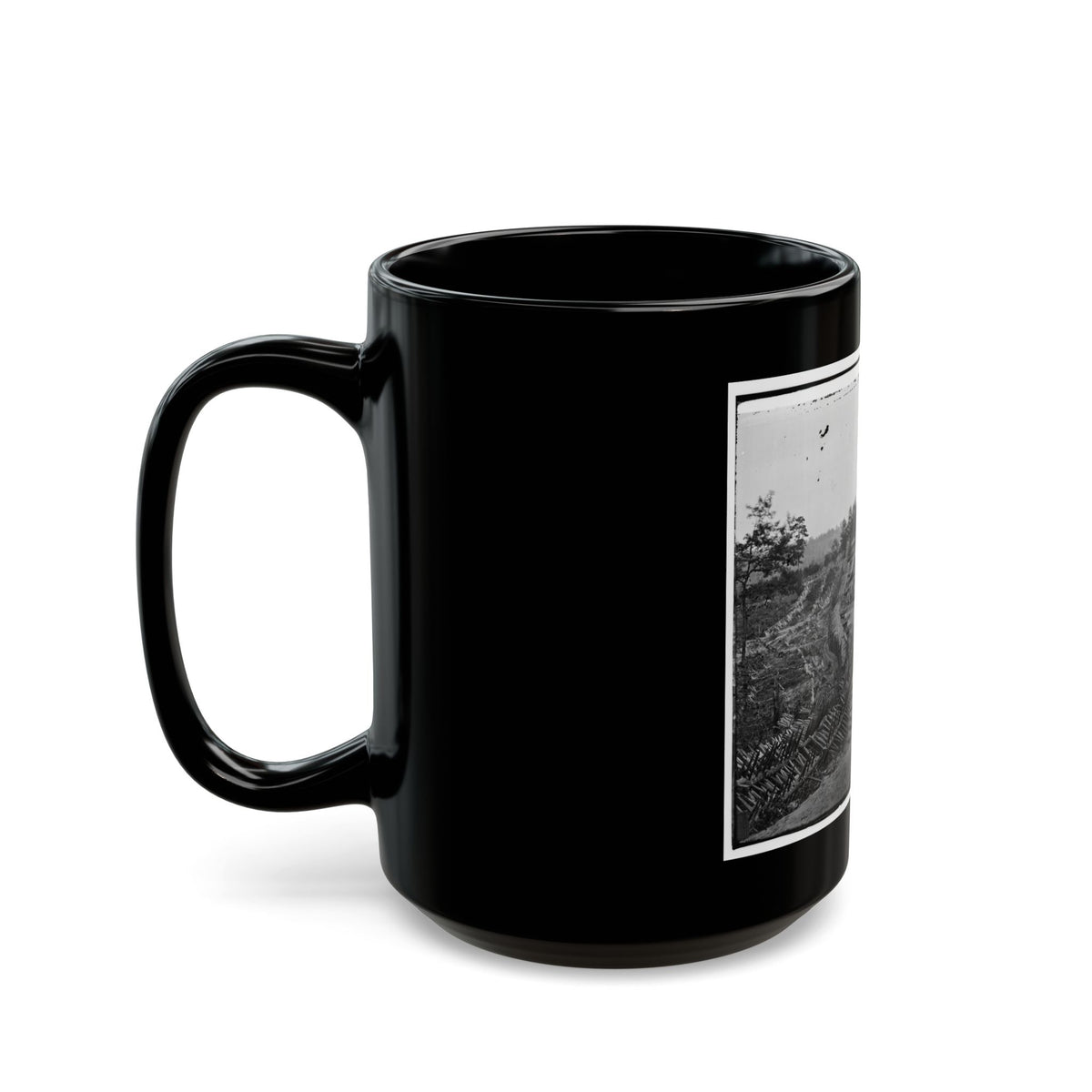 Atlanta, Ga. Confederate Palisades And Chevaux-De-Frise Near Potter House (U.S. Civil War) Black Coffee Mug