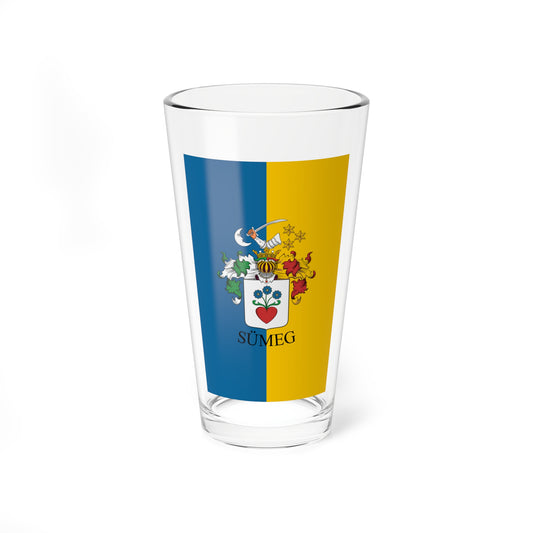 Flag of Sumeg (Hungary) Pint Glass 16oz