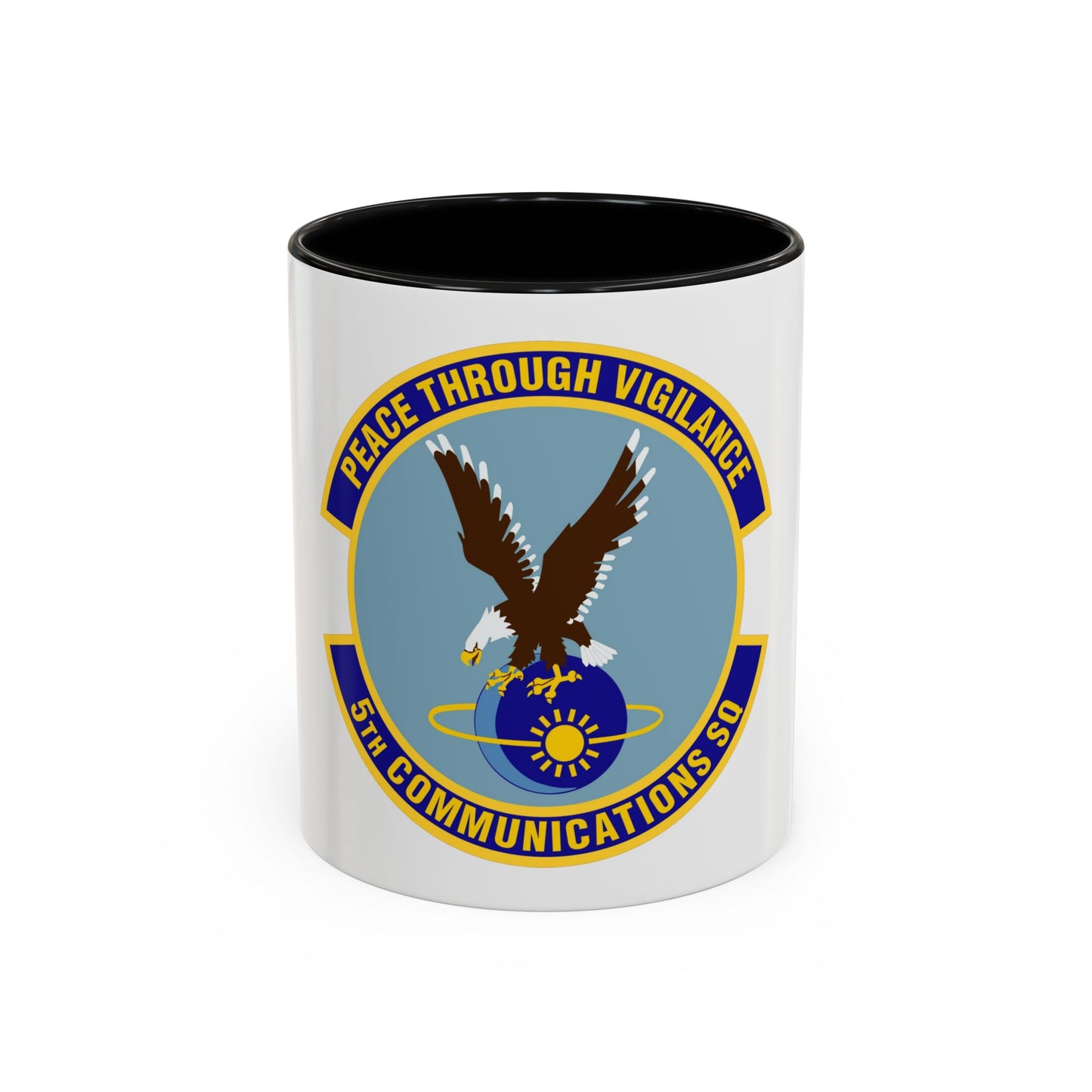 5th Communications Squadron (U.S. Air Force) Accent Coffee Mug