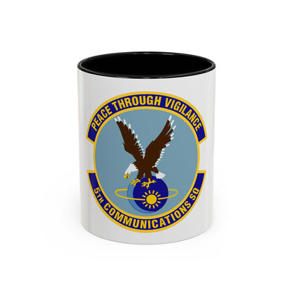 5th Communications Squadron (U.S. Air Force) Accent Coffee Mug