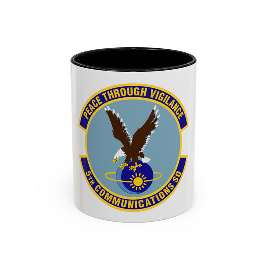 5th Communications Squadron (U.S. Air Force) Accent Coffee Mug