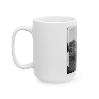 Yorktown, Va. Thomas Nelson House (Right), Used As A Hospital; In 1781 Used As A Headquarters By Lord Cornwallis (U.S. Civil War) White Coffee Mug
