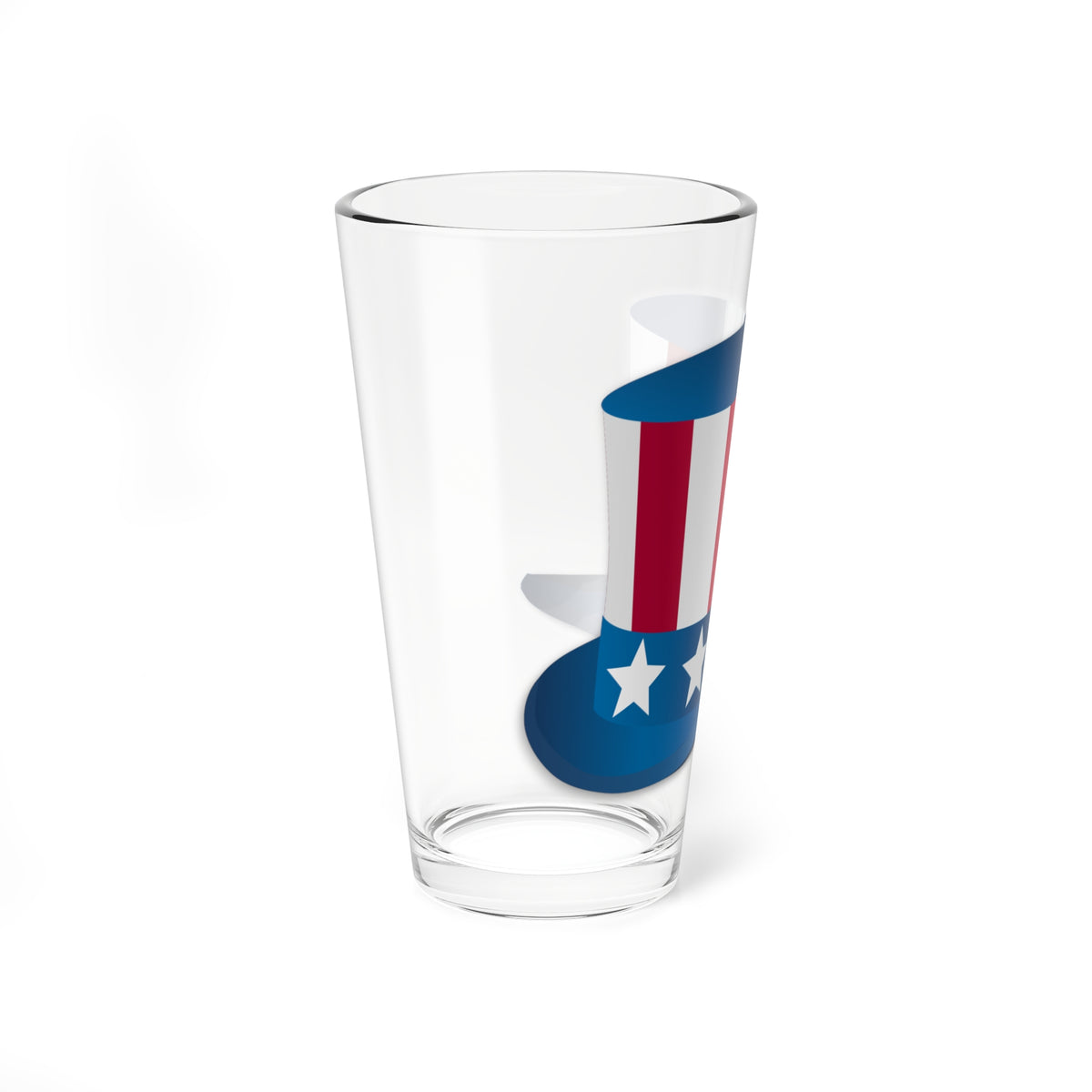 Uncle Sam hat (United States) Pint Glass 16oz