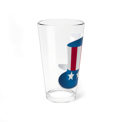 Uncle Sam hat (United States) Pint Glass 16oz