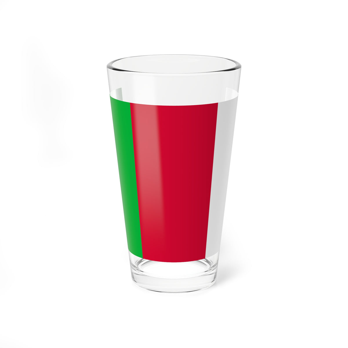 Welsh Tricolor (United Kingdom) Pint Glass 16oz