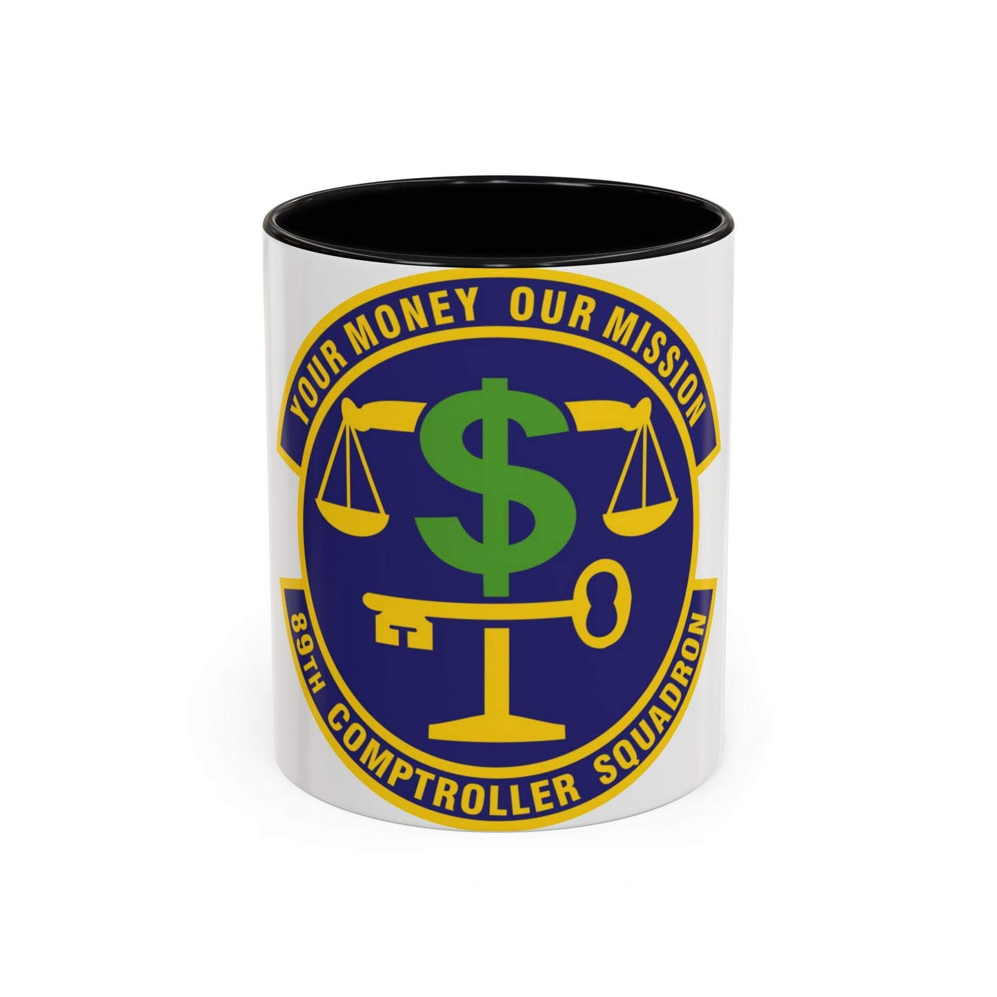 89th Comptroller Squadron (U.S. Air Force) Accent Coffee Mug