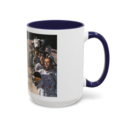 Space - Teammates in Mankind's Greatest Adventure (1973) (Map) Accent Coffee Mug