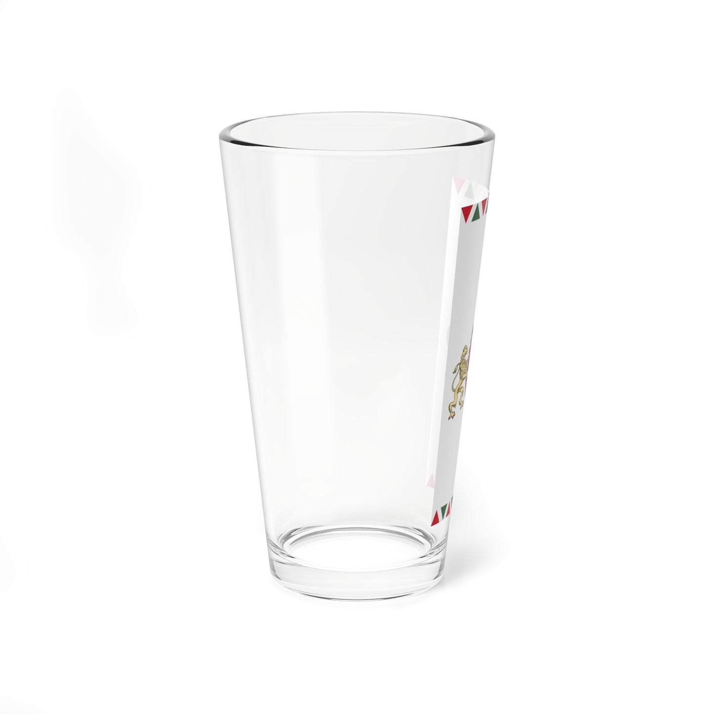 Flag of Budapest vertical (Hungary) Pint Glass 16oz