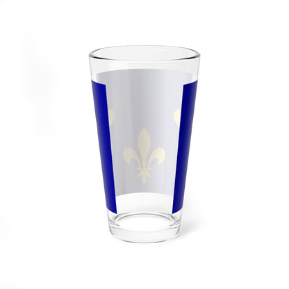Cultural flag of Ile-de-France (France) Pint Glass 16oz