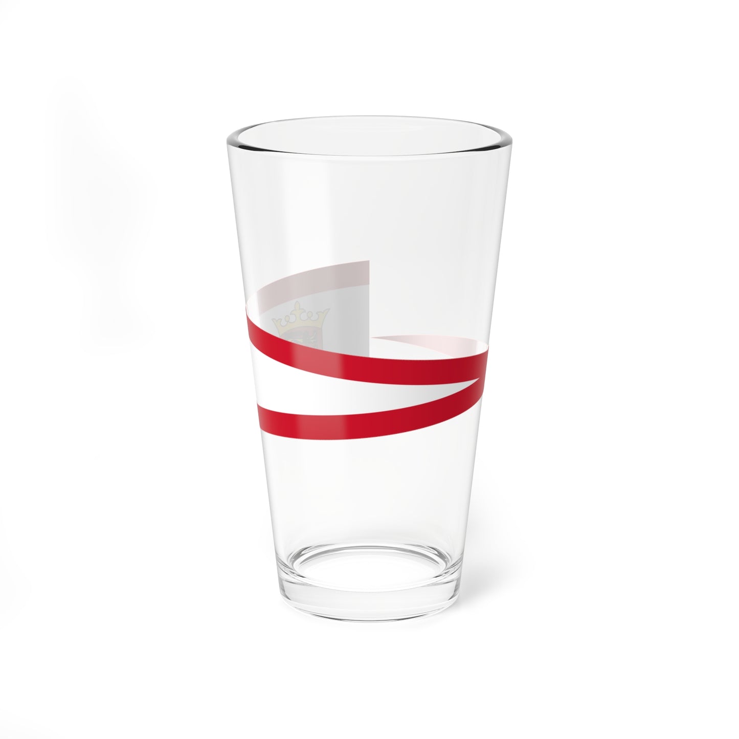 Jersey storm flag (United Kingdom) Pint Glass 16oz