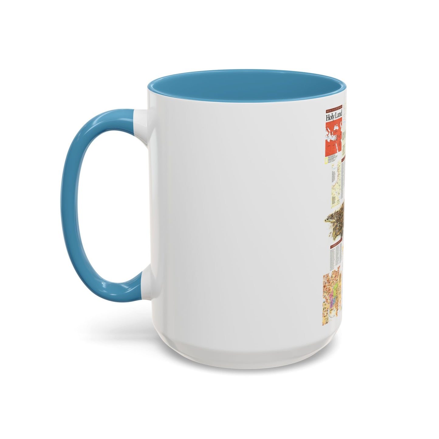 Middle East - Holy Land 2 (1989) (Map) Accent Coffee Mug