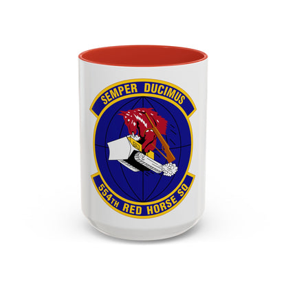 554 RED HORSE Squadron PACAF (U.S. Air Force) Accent Coffee Mug