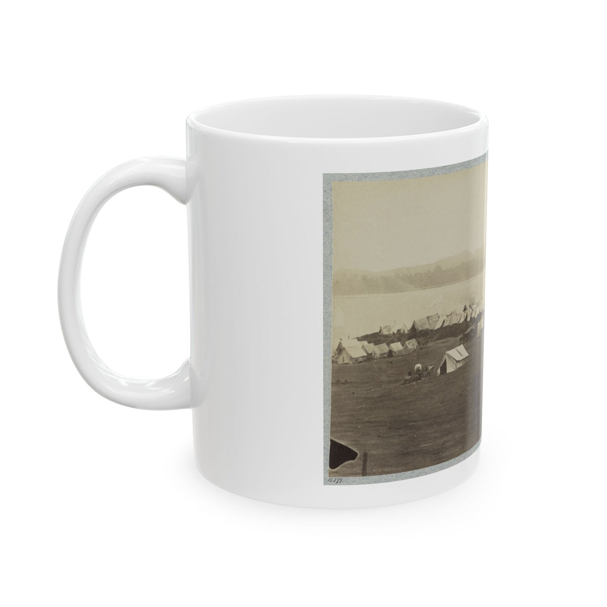 Belle Plain Landing, Va. 001 (U.S. Civil War) White Coffee Mug