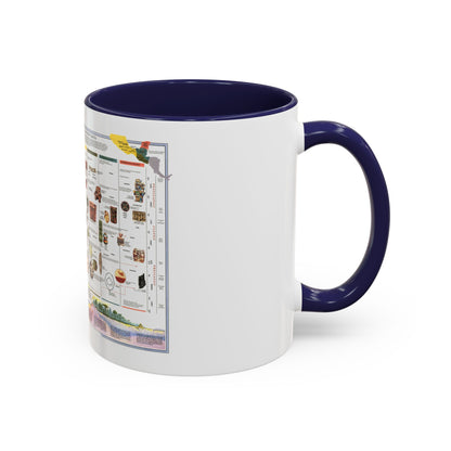 North America - The Ancient Maya World (1990) (Map) Accent Coffee Mug