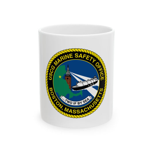 USCG MSO Boston Marine Safety Office (U.S. Coast Guard) White Coffee Mug