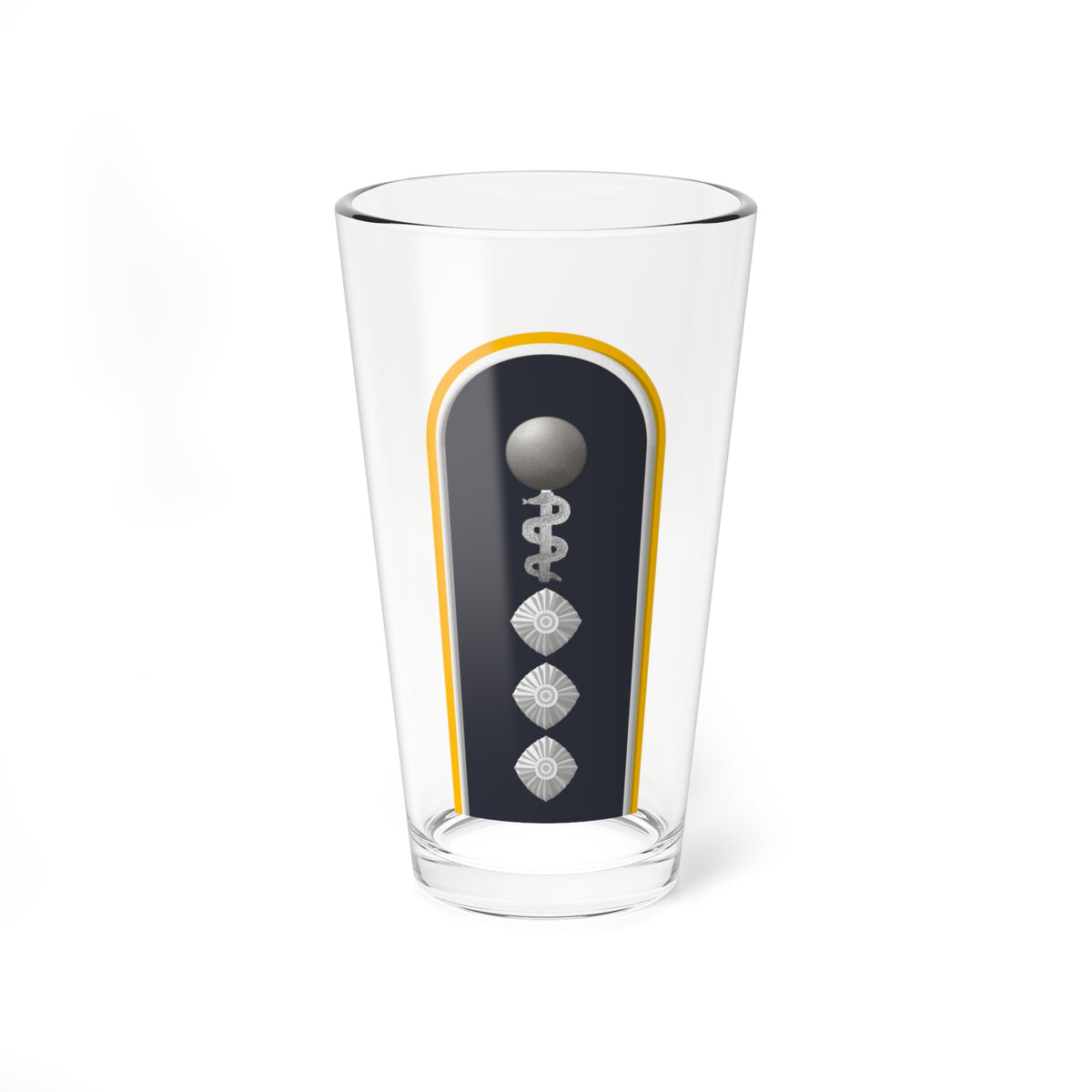 LD B 43b Stabsarzt San HM L (Military Rank) Pint Glass 16oz