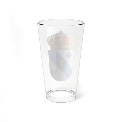 Escudo de María de Huerva (Spain) (Coat of Arms) Pint Glass 16oz
