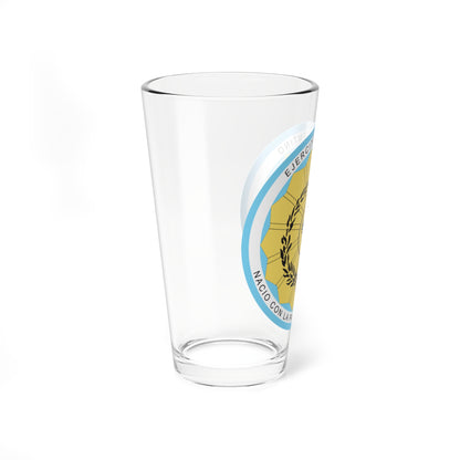 Coat of arms of the Argentine Army (Argentina) (Military Rank) Pint Glass 16oz