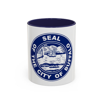 Seal of Buffalo New York - Accent Coffee Mug