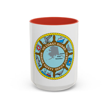 USCG Marine Safety Office Juneau (U.S. Coast Guard) Accent Coffee Mug