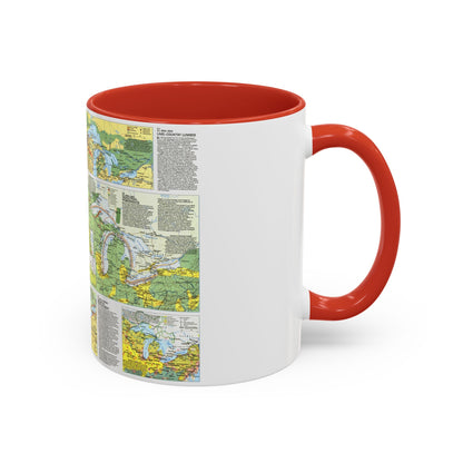 Canada - The Great Lakes 2 (1987) (Map) Accent Coffee Mug