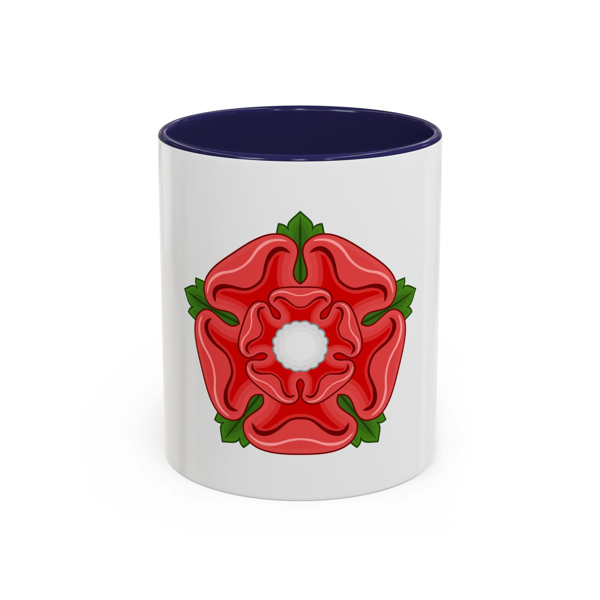 Red Rose Badge of Lancaster - Accent Coffee Mug