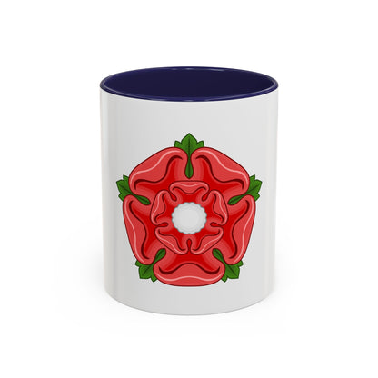 Red Rose Badge of Lancaster - Accent Coffee Mug