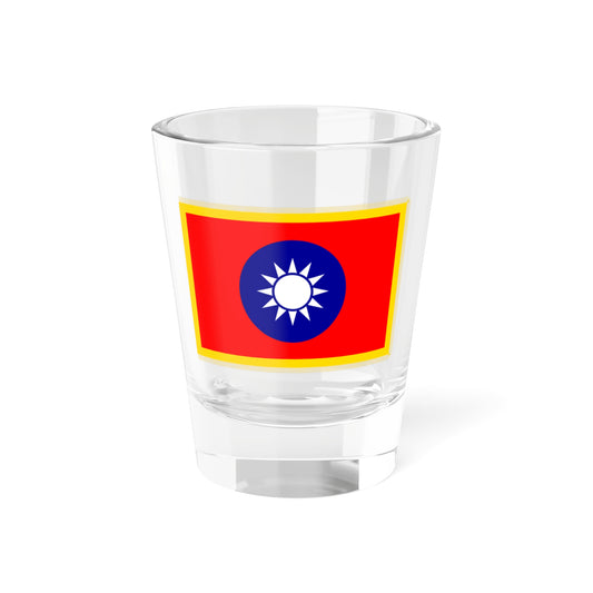 Commander-in-Chief Flag of the Republic of China fringed (China) Shot Glass 1.5oz