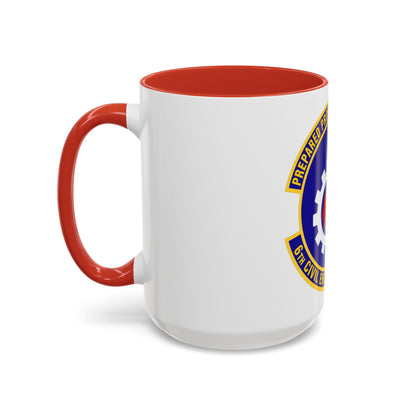 6th Civil Engineer Squadaron (U.S. Air Force) Accent Coffee Mug