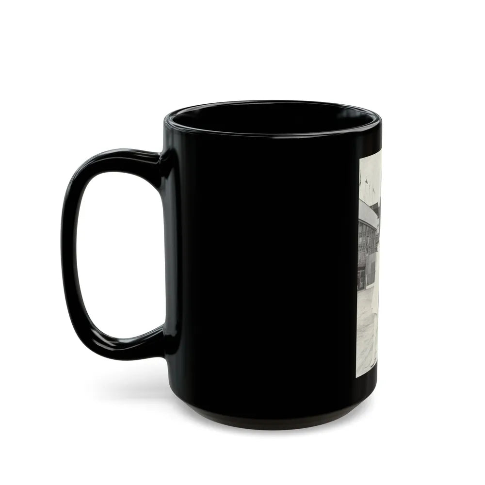 Julie Ege #208 (Vintage Female Icon) Black Coffee Mug-Go Mug Yourself