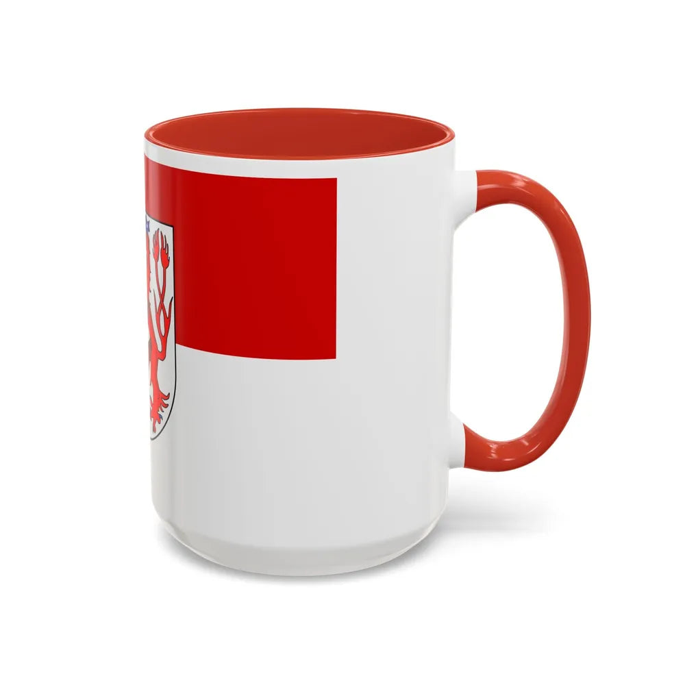 Flag of Duesseldorf Germany - Accent Coffee Mug-Go Mug Yourself