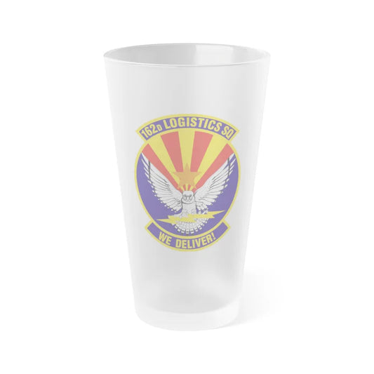 162d Logistics Squadron (U.S. Air Force) Frosted Pint Glass 16oz-16oz-Frosted-Go Mug Yourself